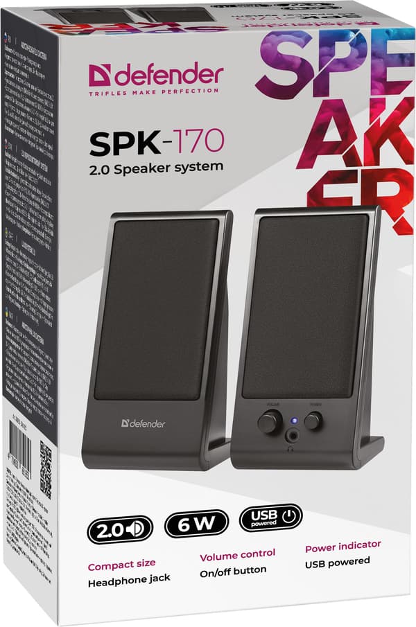 Defender SPK-170 2.0 6W USB-kaiuttimet