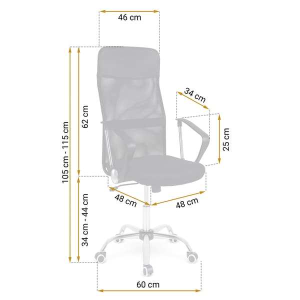 Sofotel Tamar mikroverkkotyötuoli, musta