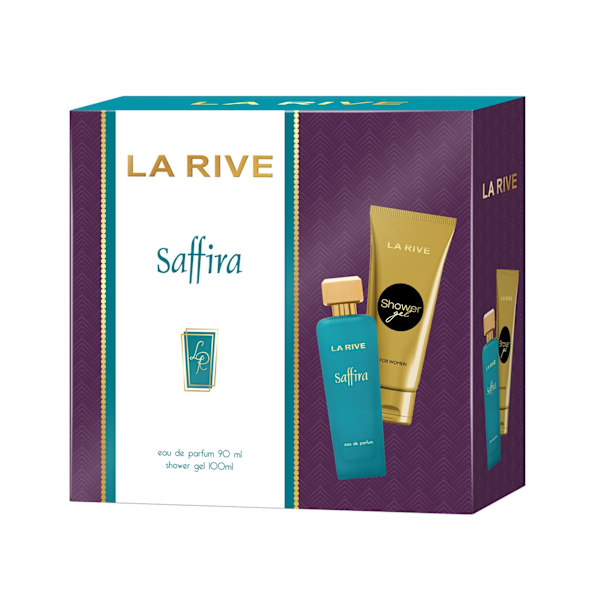 LA RIVE Set för kvinnor Saffira Eau de Parfum 90 ml + duschgel 100 ml ...