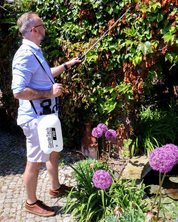 Håndtrykssprøjte 5L Gardetech Pro lang stållanse 91cm