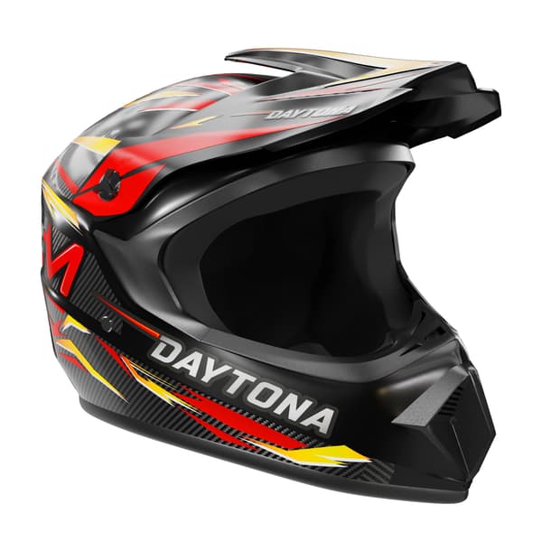Motus Daytona Performance Sort Integralhjelm - Størrelse L
