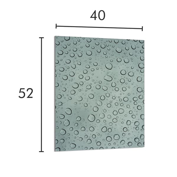 SKÄRBRÄDA I GLAS 40x52 Droppar