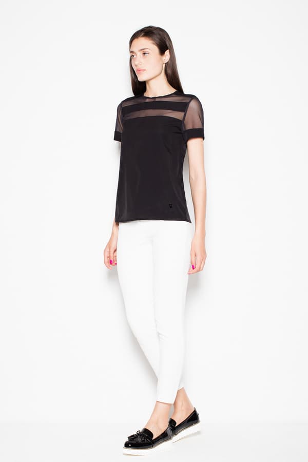 VT007 sort bluse S