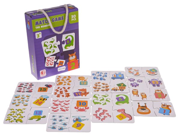 Pedagogiskt matematikspel siffror