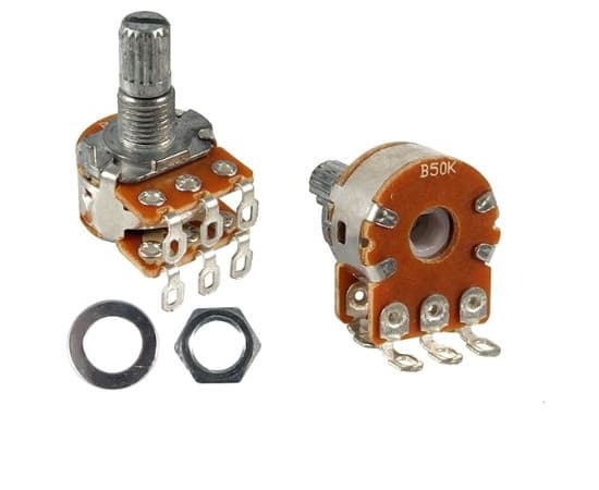 ROTERENDE POTENTIOMETER 100KB LINEÆR L 15MM
