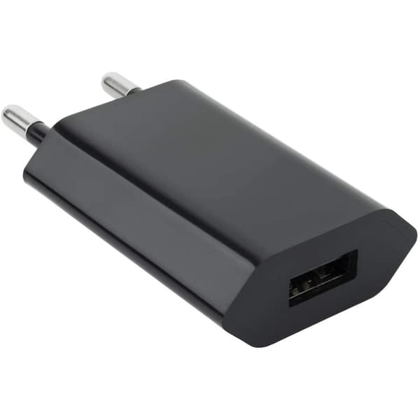 Techly USB 5V 1A Sort Vægoplader