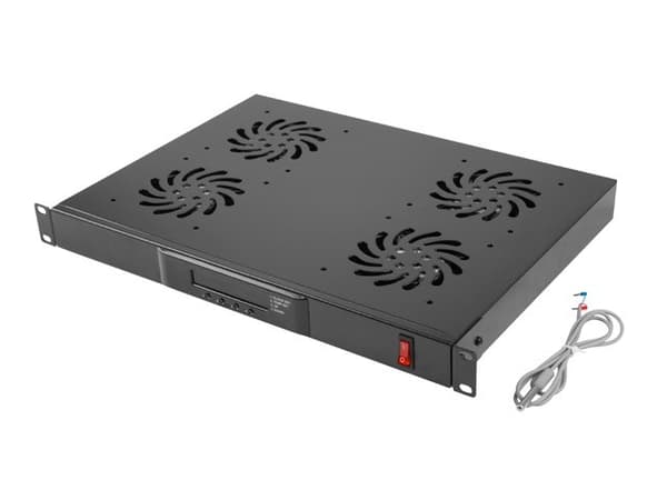 Lanberg 1U LCD 19" Ventilationspanel med termostat