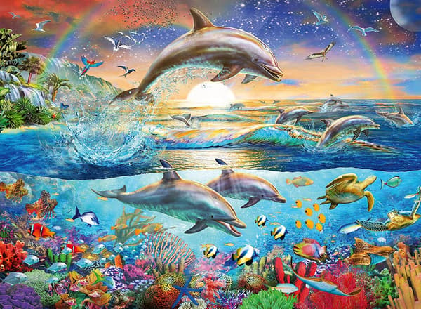 Ravensburger 300-bitars Delfin Paradies pussel