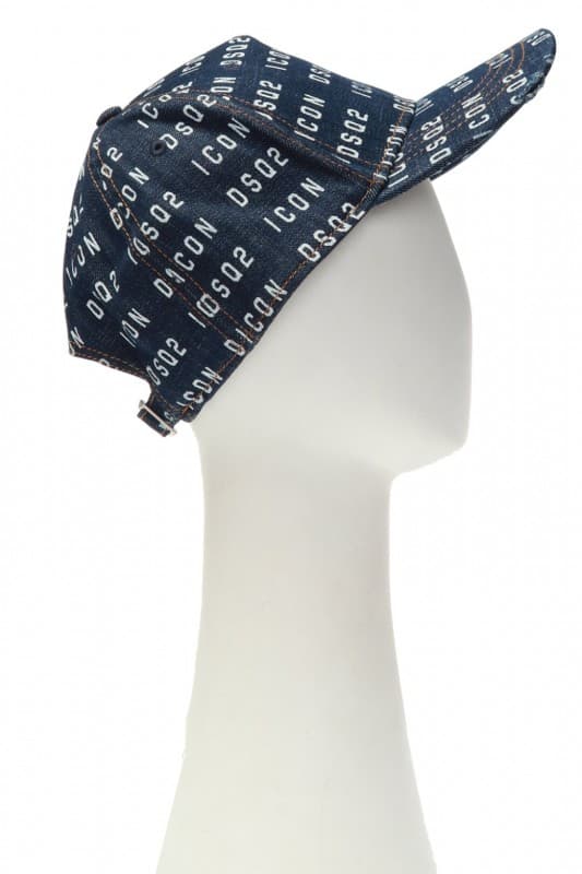 DSQUARED2 ICON -brändätty lippis DENIM BLU