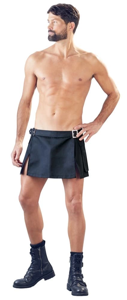 Svenjoyment Kort Herre Gladiator Nederdel Sort ML