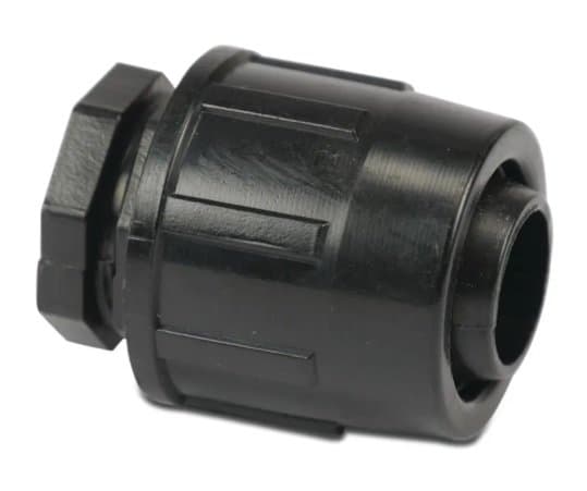 PP-plugg 20 mm lås 4-stångs sort