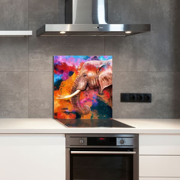 KEITTIÖN LASIPANEELI 60x65 Elephant