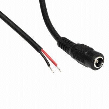 DC-UTTAG 2,1 mm/5,5 mm MED 50 cm KABEL