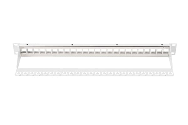 DIGITUS 19" 24-ports 1U patchpanel til Keystone-moduler (RAL 7035)