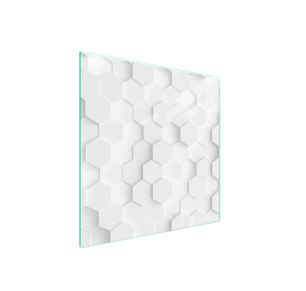 GLASSKYDDSPLÅT FÖR SPIS 50x52 VIT