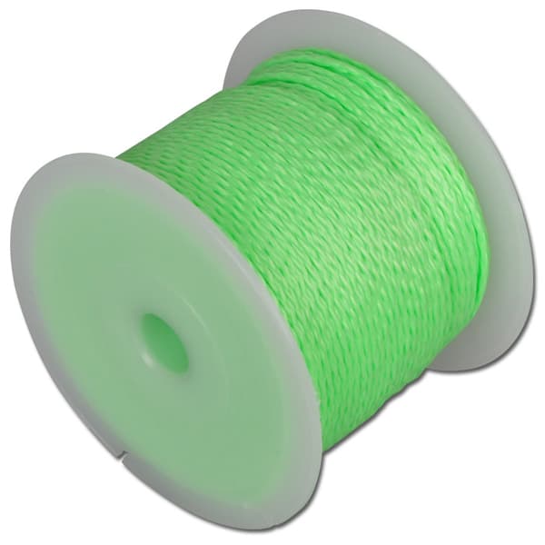 Murledning, PP fluorescerende ledning 2,0 mm 100 m grøn OVERMANN