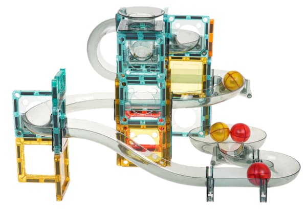 Magnetiske blokke med banekugle 88 stk.