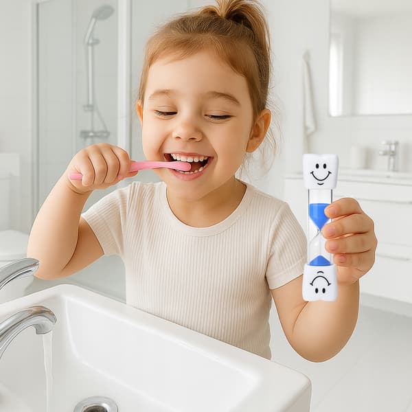 PRECISE TOOTH Timglastimer för tandborstning för barn BLÅ