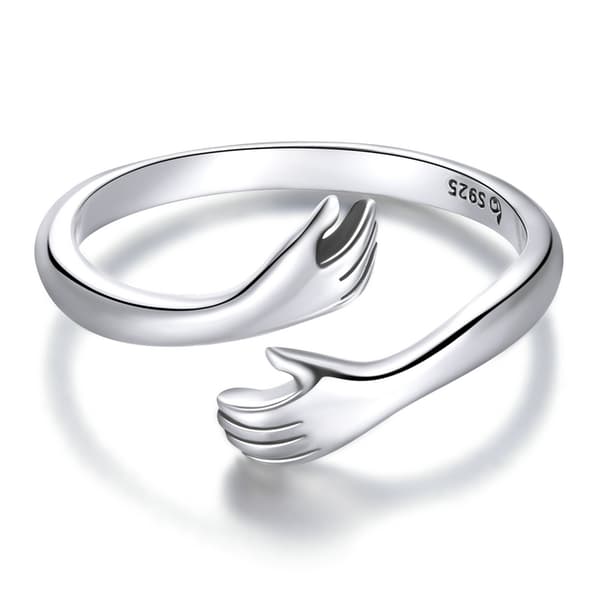 Anillo de plata 925 Manos Anillo de plata