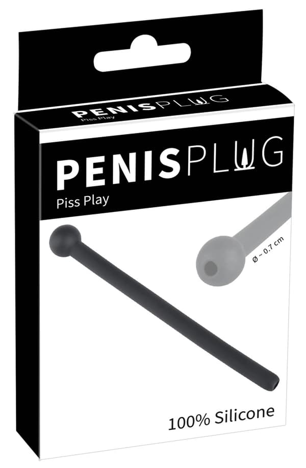 Penisprop Sort Urethral Dilatator med Kugle