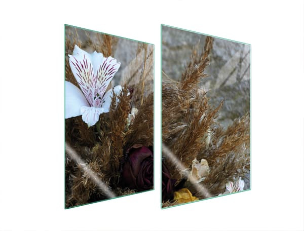 GLASPLADE TIL KØKKEN 2x35x52 ORCHID