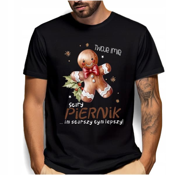 Jule-T-shirt som gave med dit eget navn til jul