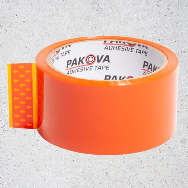 Pakova packtejp 48/50 orange 3-pack