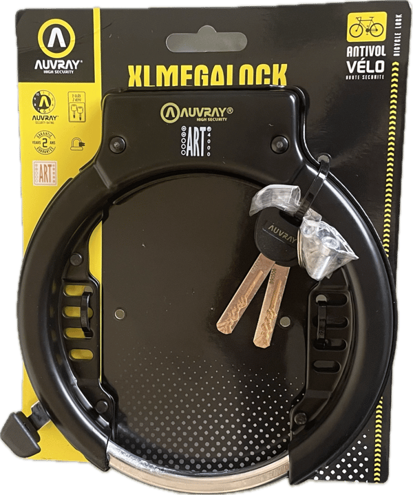 AUVRAY XL MEGA LOCK cykellås til baghjul (ART-klasse)