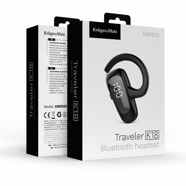 Trådlöst Bluetooth-headset Kruger&Matz K18