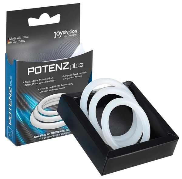 Joydivision Toys 3 Penisringar Stödjer Erektion Potenzplus