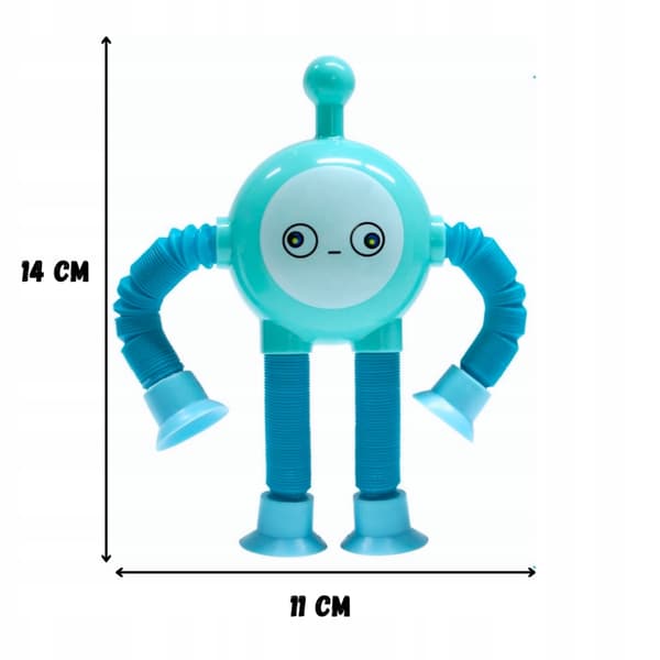 MEGADIDI SENSORY ROBOT pop tube strækbart RØR LED LYS