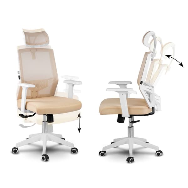 Sofotel Rotar kontorstol med mikronet, beige