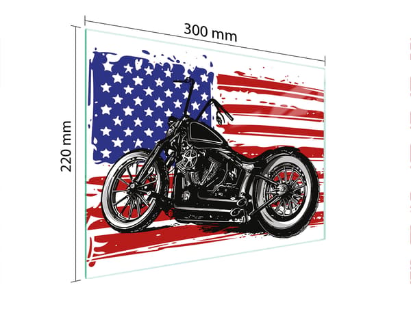 GLAS SKÄRBRÄDA 30x22 MOTORCYKEL