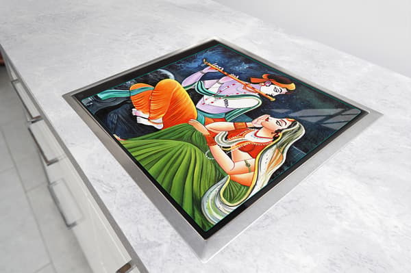 GLASSKYDDSPLÅT FÖR SPIS 50x52 DAM
