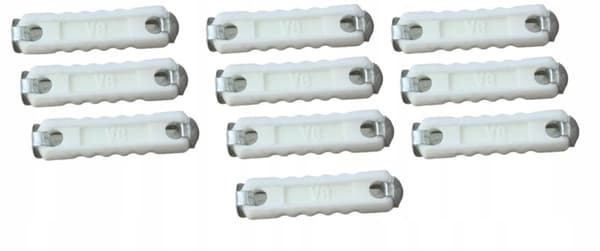 CYLINDRISK SIKRING 8A KERAMISK 10 stk.