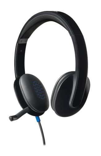 Logitech H540 Trådbundet Headset, USB-A, Svart