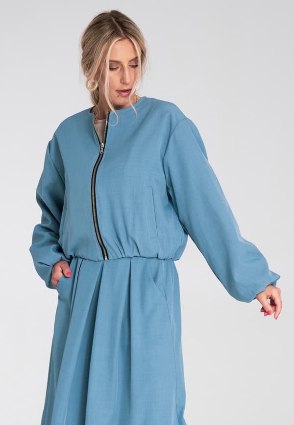 Elegant dambomberjacka blå storlek S/M