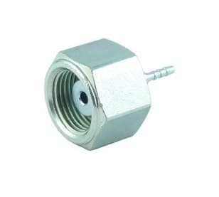 Nippel til måleslange DN02 DKR 1/4" + muffe
