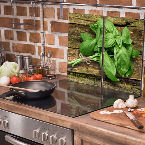 Lasinen suojalevy liedelle 2x30x52 Basil