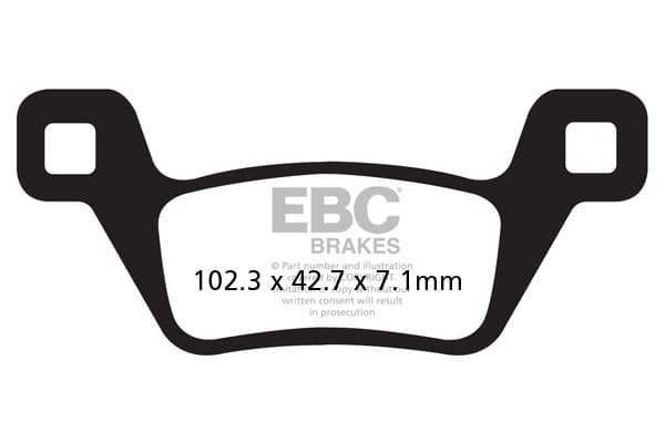 EBC FA600/2TT bremseklodser (sæt til 1 skive)
