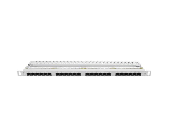 Patchpanel Lanberg PPU6-0024-S 24 porte 0.5U cat.6 grå