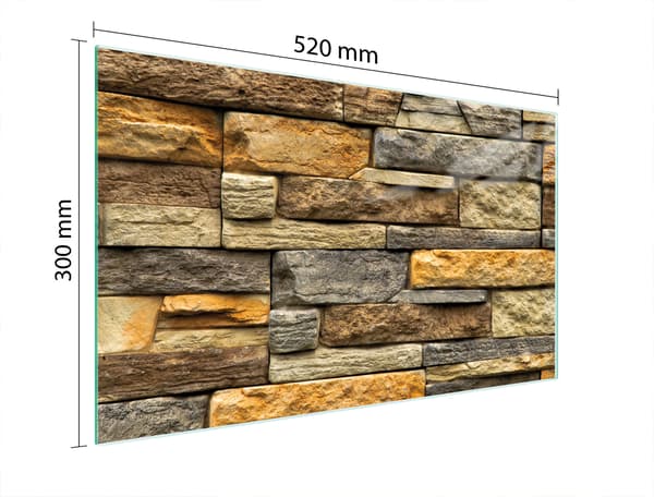 SKÄRBRÄDA I GLAS 52x30 TEGELMASSA