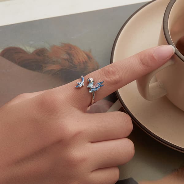 Silverring Justerbar Sagodrakring 925 Silver Trusky