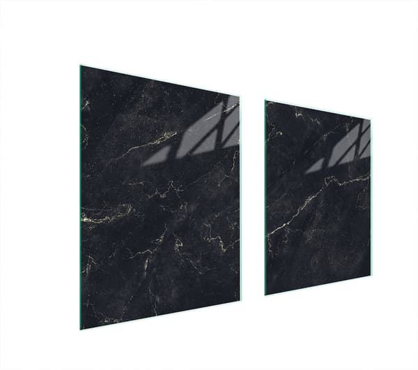GLASSKYDDSPLÅT FÖR SPIS 85x52 MARMOR