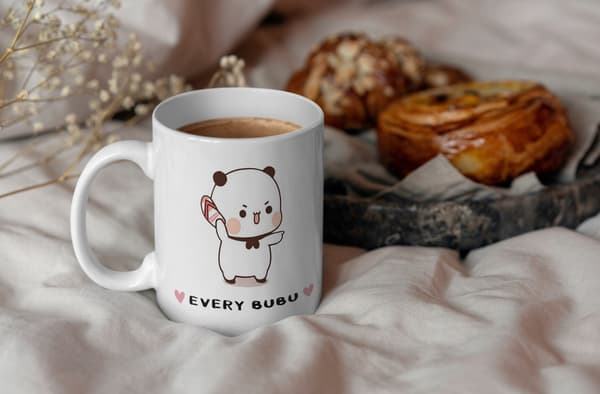 DUDU och BUBU-mugg med roligt tryck som present