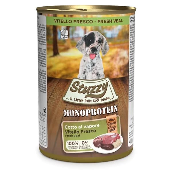 Stuzzy Monoprotein PUPPY FRESH våtfoder för hundar 12x400g