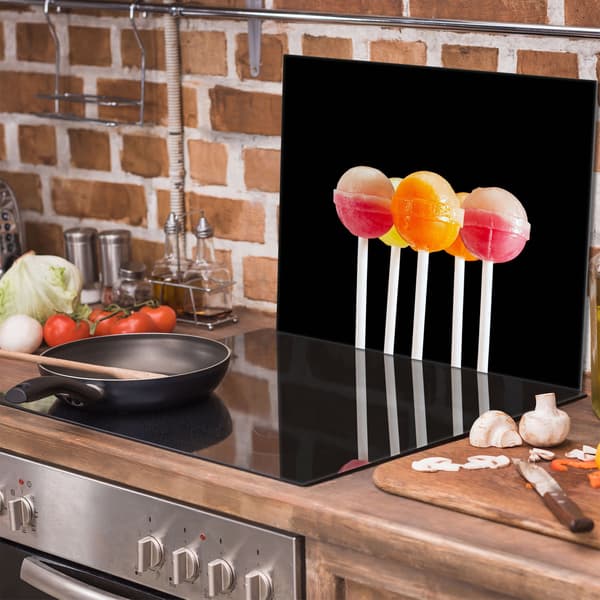 Glasskydd för spishäll 60x52 Lollipops
