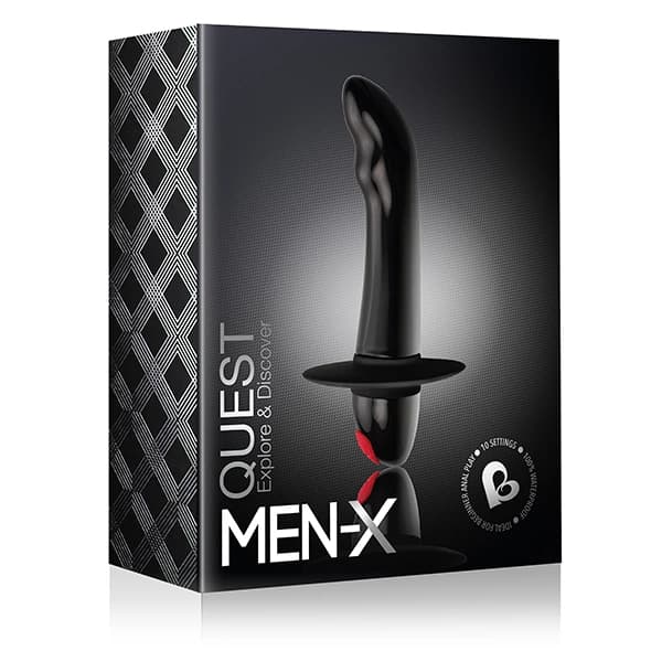 RocksOff Quest Sort Vibrerende Prostata Massager