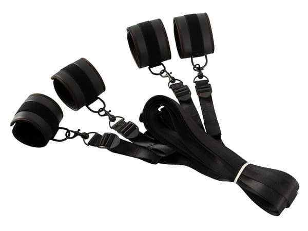 Vegansk Fetish BDSM Sæt til Sengestropper og Håndjern