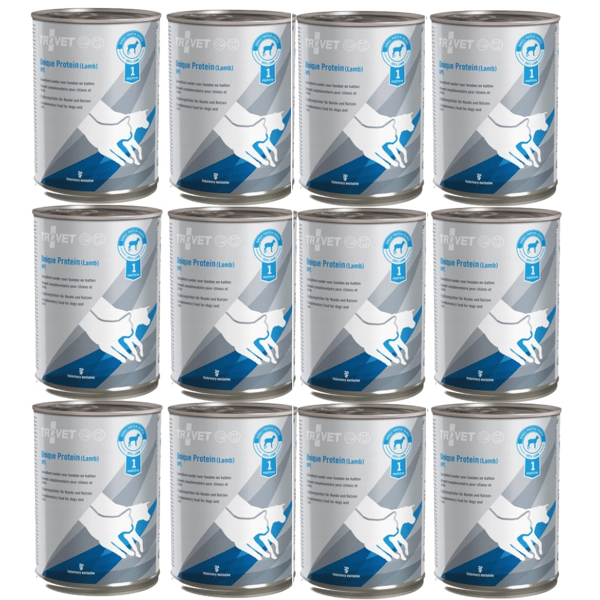 TROVET Unique Protein UPL med lam - vådfoder til hunde og katte - 12x400 g